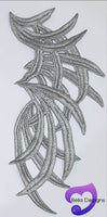 SILVER GREY- Lace Applique Motif - Venise Lace (Sticks)