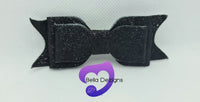 Hair Bows - Glitter (Plain)