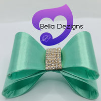 Hair Bows - Satin Diamante