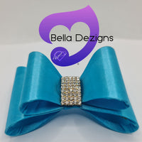 Hair Bows - Satin Diamante