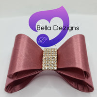 Hair Bows - Satin Diamante