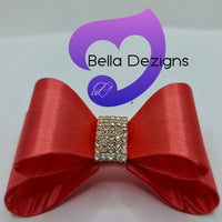 Hair Bows - Satin Diamante