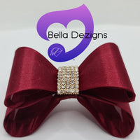 Hair Bows - Satin Diamante
