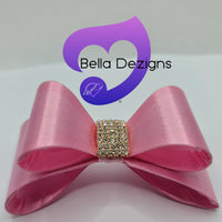 Hair Bows - Satin Diamante