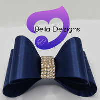 Hair Bows - Satin Diamante