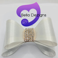 Hair Bows - Satin Diamante