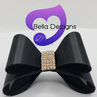 Hair Bows - Satin Diamante