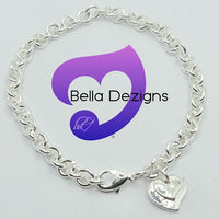 Bracelets - 925 Sterling Silver Plated Double Heart Bracelet