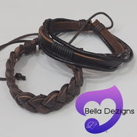 Bracelets - Fashion Leather Adjustable (2 COLOURS)