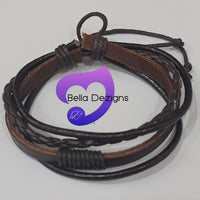 Bracelets - Fashion Leather Adjustable (2 COLOURS)