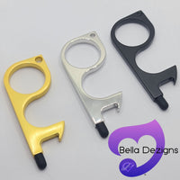 No Touch Door Opener Keychain with Touch Screen Buttons