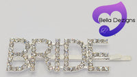 Hair Pins - DIAMANTE WORD HAIR SLIDES