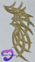GOLD - Lace Applique Motif - Venise Lace (Sticks)