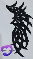 BLACK - Lace Applique Motif - Venise Lace (Sticks)