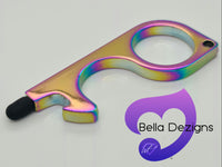 No Touch Door Opener Keychain with Touch Screen Buttons