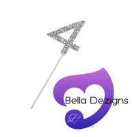CAKE TOPPER - Rhinestone Numbers