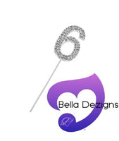 CAKE TOPPER - Rhinestone Numbers