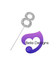 CAKE TOPPER - Rhinestone Numbers