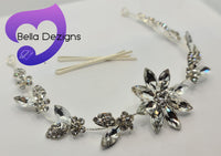 Diamante Hair Piece - Butterfly Daisy