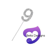 CAKE TOPPER - Rhinestone Numbers