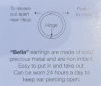 Hinged Sleeper Earrings - SOLID STERLING SILVER