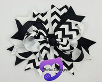 Hair Bows - 5 INCH Fashion Bow (Ribbon)