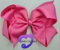 Hair Bows - 6 INCH Fashion Bows (Ribbon)