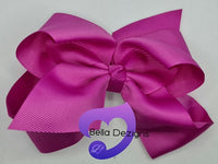 Hair Bows - 6 INCH Fashion Bows (Ribbon)