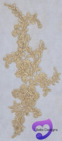 GOLD - Lace Applique Motif - Venise Lace (Flower)