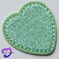 Applique Motif Patch Pieces - Hearts (VARIOUS COLOURS)