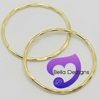 Hinged Sleeper Earrings - SOLID 9ct YELLOW GOLD