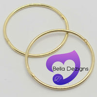 Hinged Sleeper Earrings - SOLID 9ct YELLOW GOLD