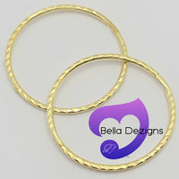 Hinged Sleeper Earrings - SOLID 9ct YELLOW GOLD