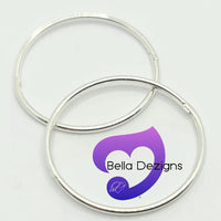 Hinged Sleeper Earrings - SOLID STERLING SILVER