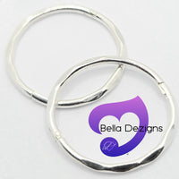 Hinged Sleeper Earrings - SOLID STERLING SILVER