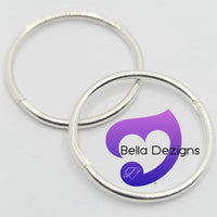 Hinged Sleeper Earrings - SOLID STERLING SILVER