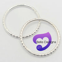 Hinged Sleeper Earrings - SOLID STERLING SILVER