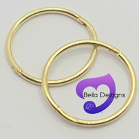 Hinged Sleeper Earrings - SOLID 9ct YELLOW GOLD