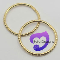 Hinged Sleeper Earrings - SOLID 9ct YELLOW GOLD