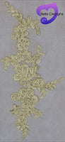 LIGHT LEMON - Lace Applique Motif - Venise Lace (Flower)