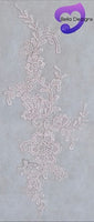 LIGHT PINK - Lace Applique Motif - Venise Lace (Flower)