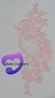 LIGHT PINK - Lace Applique Motif - Bridal Diamond