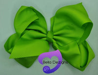 Hair Bows - 6 INCH Fashion Bows (Ribbon)