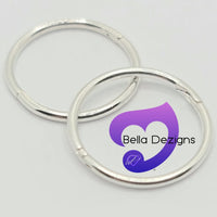 Hinged Sleeper Earrings - SOLID STERLING SILVER