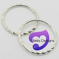 Hinged Sleeper Earrings - SOLID STERLING SILVER