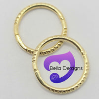 Hinged Sleeper Earrings - SOLID 9ct YELLOW GOLD