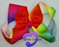Hair Bows - 6 INCH Fashion Bows (Ribbon)