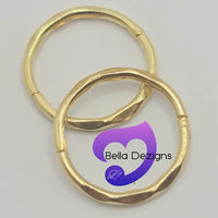 Hinged Sleeper Earrings - SOLID 9ct YELLOW GOLD