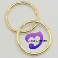 Hinged Sleeper Earrings - SOLID 9ct YELLOW GOLD