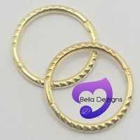 Hinged Sleeper Earrings - SOLID 9ct YELLOW GOLD